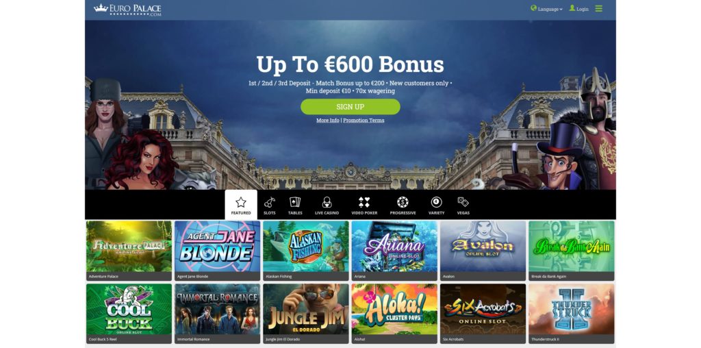 Euro palace online casino official website