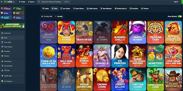 juegos en vivo Wild.io